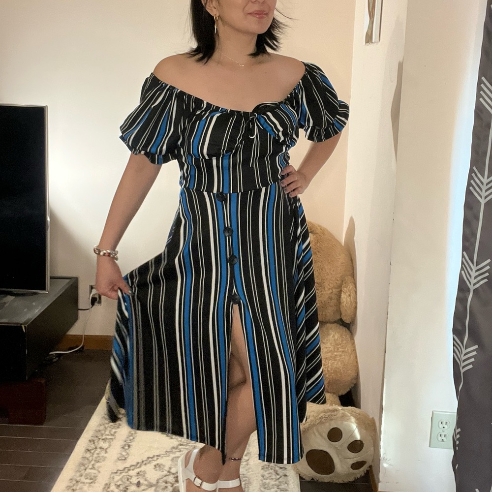 Black Linear dress
